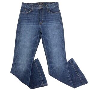 Kimes Ranch Jennifer Dark Wash Womens 8/30 Blue Jeans Wide Flare High Rise USA